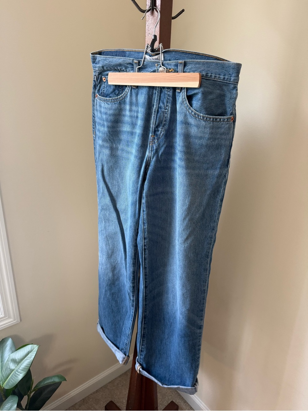 Re/Done Light Blue Boyfriend Jeans